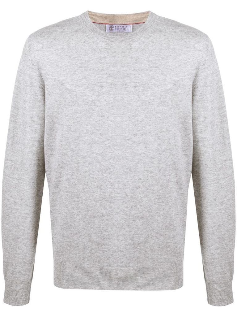 grey long-sleeve jumper