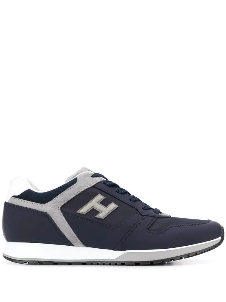 H321 logo patch sneakers