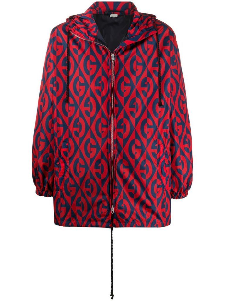 G Rhombus hooded jacket