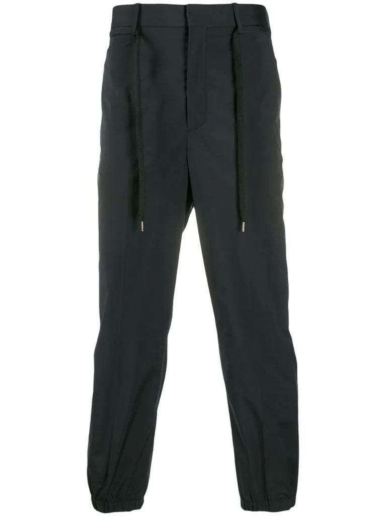 cord belt tapered trousers