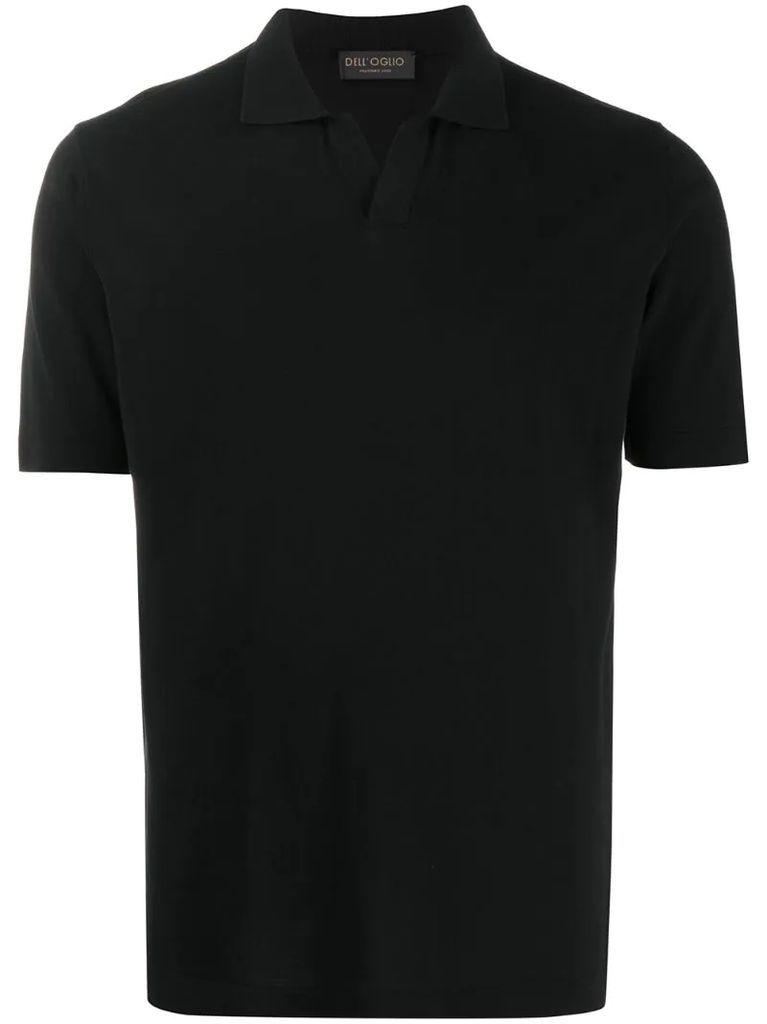 plain short-sleeved polo shirt