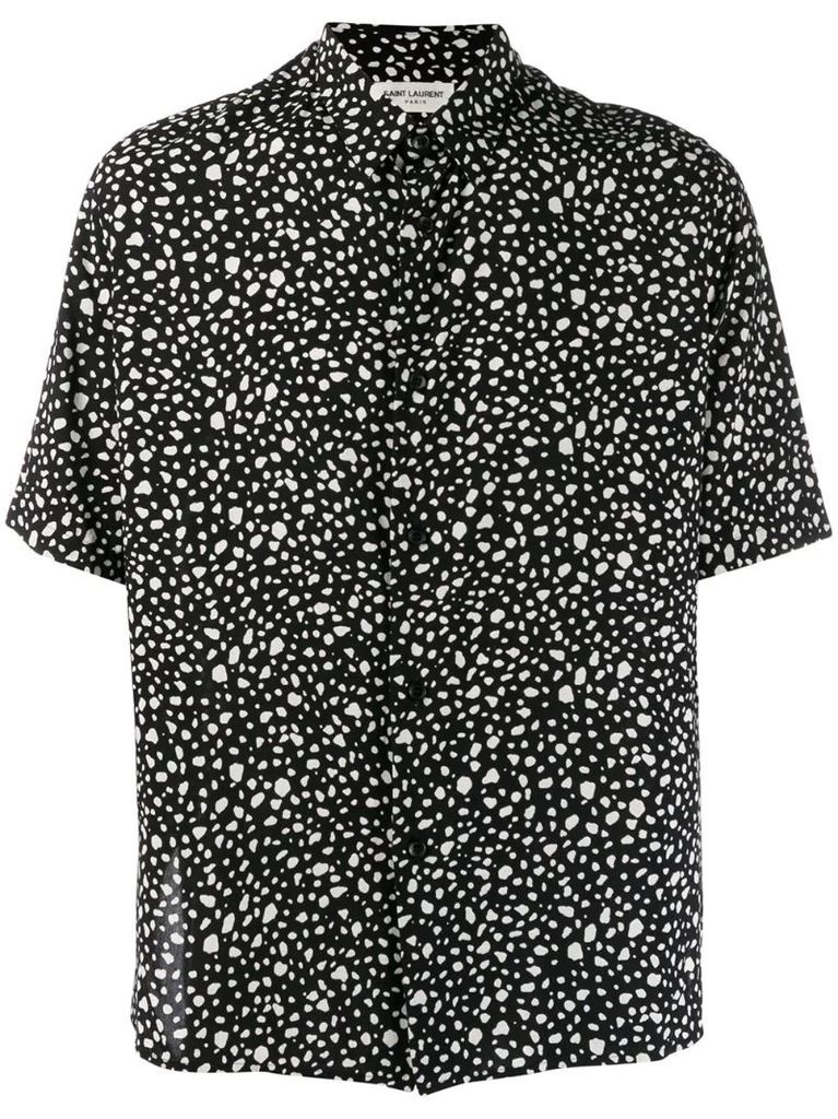 polka dot print shirt