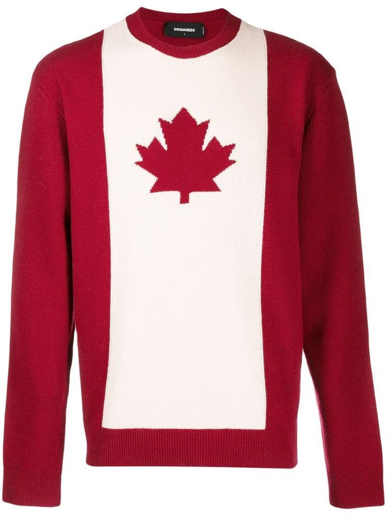 Canadian flag jumper