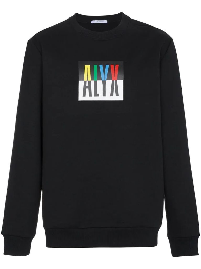 Logo crew neck sweatshirt