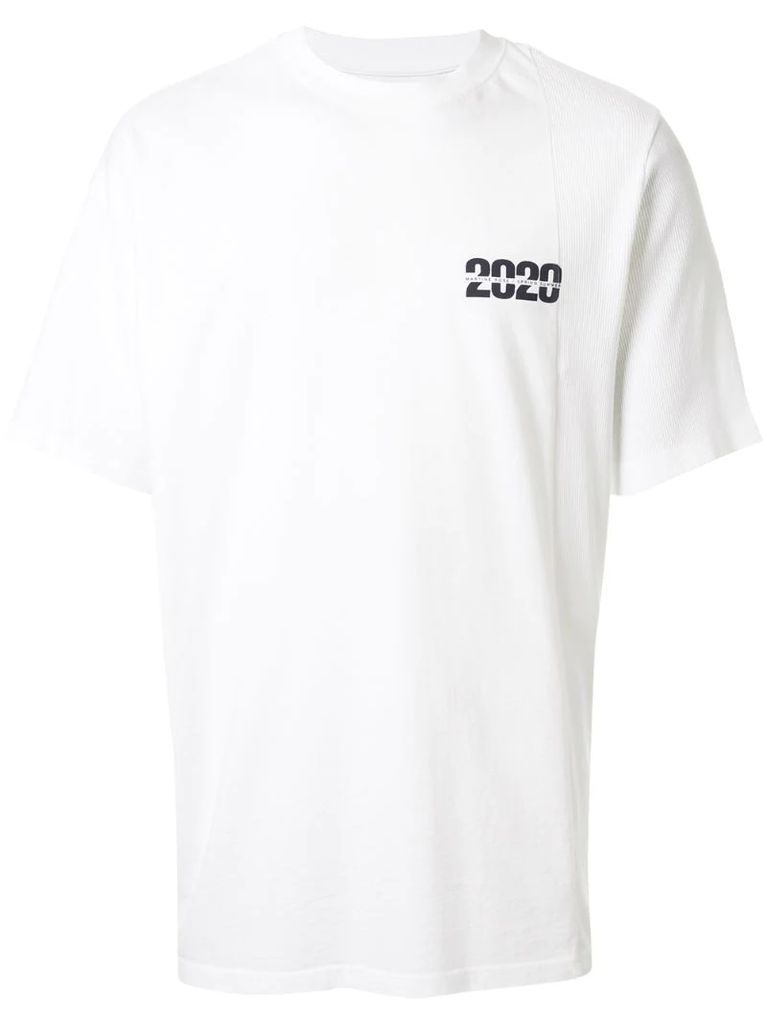 graphic-print side rib T-shirt