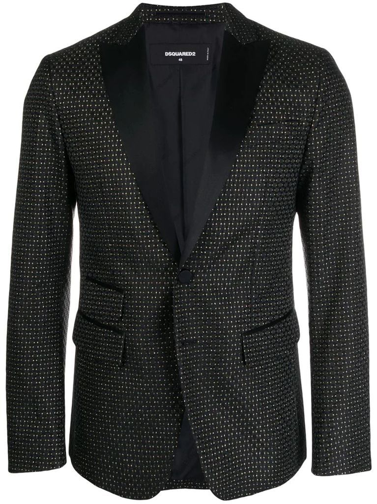 London geometric patterned blazer