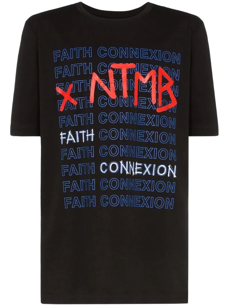 X NTMB logo cotton T-shirt