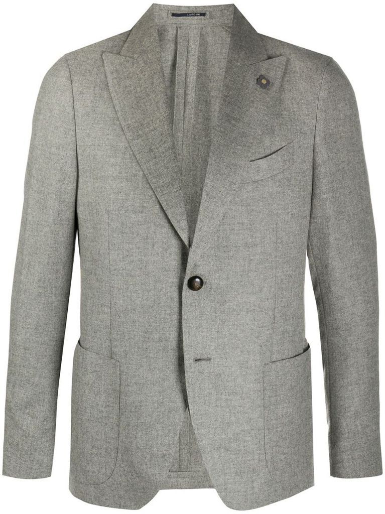 grey cashmere blazer jacket