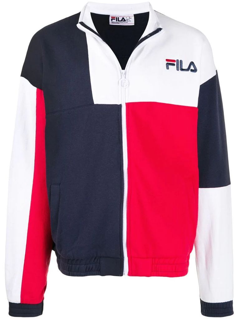 colour block lightweight jacket