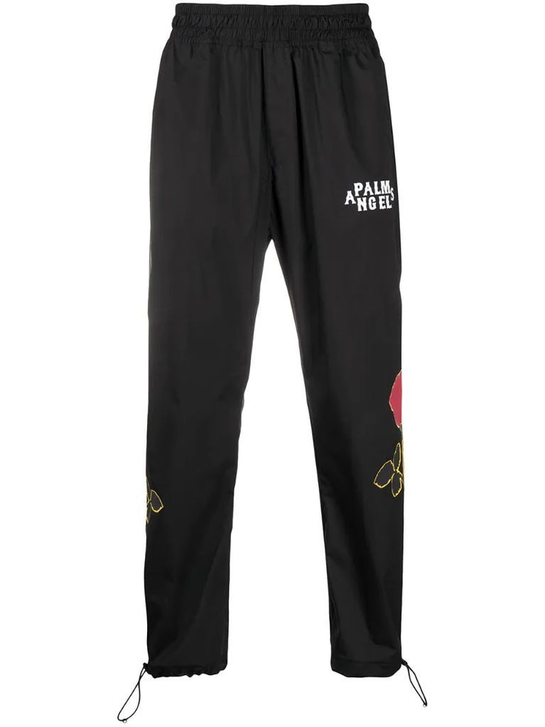 rose details track pants