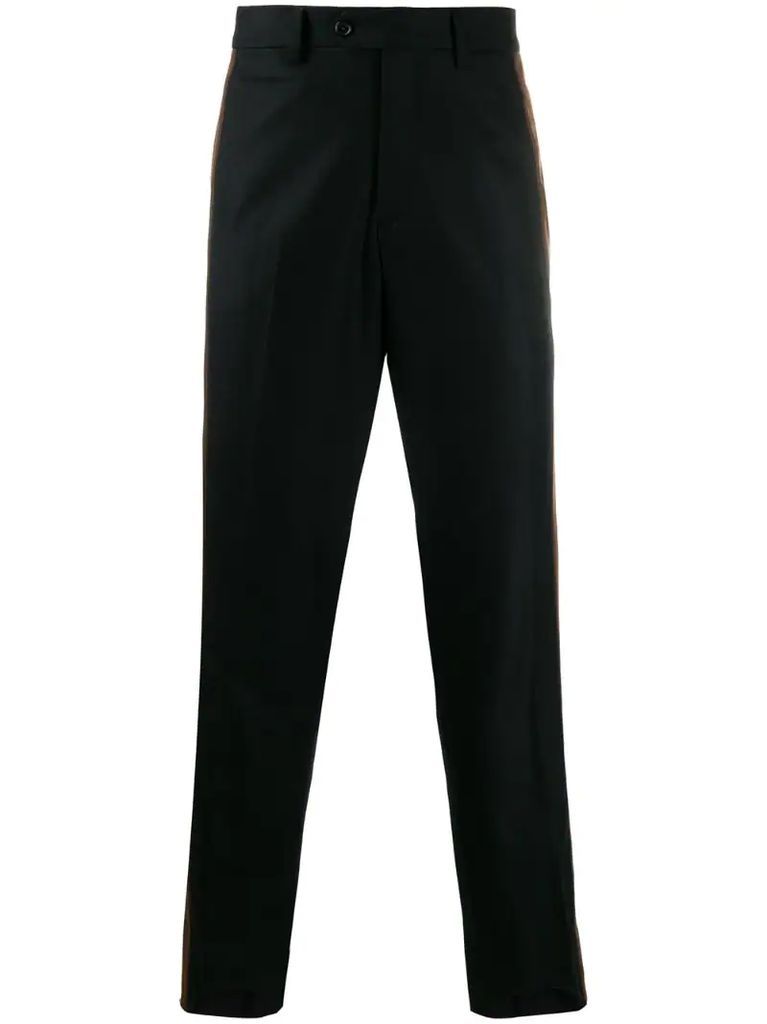tailored side panel trousers