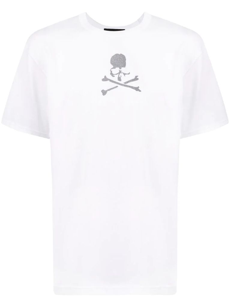 skull print crewneck T-shirt