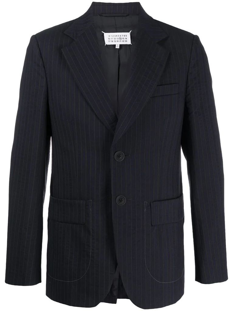 pinstripe blazer jacket