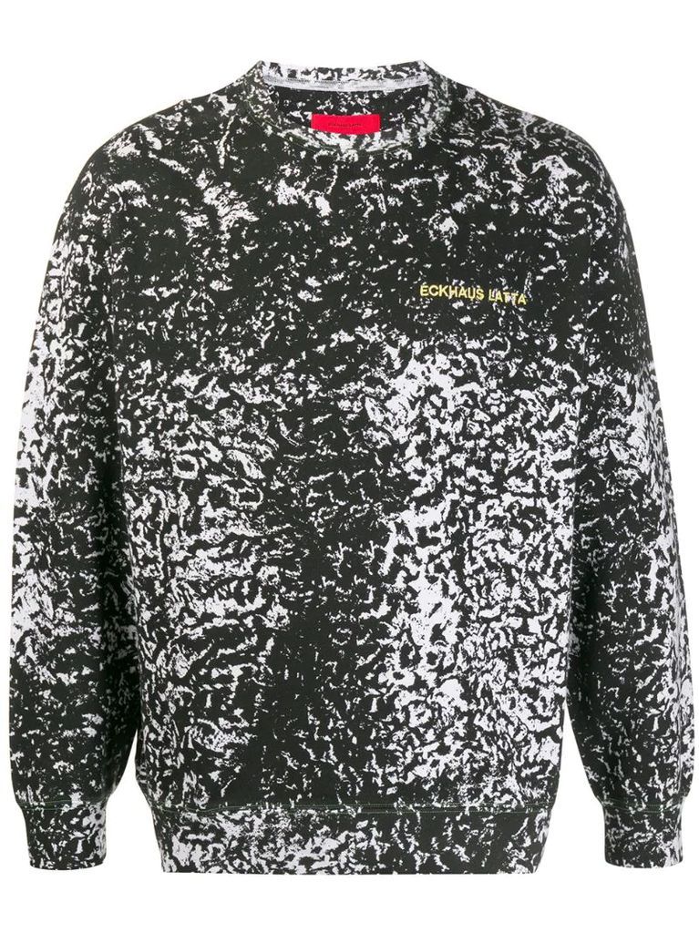 speckle print jumper