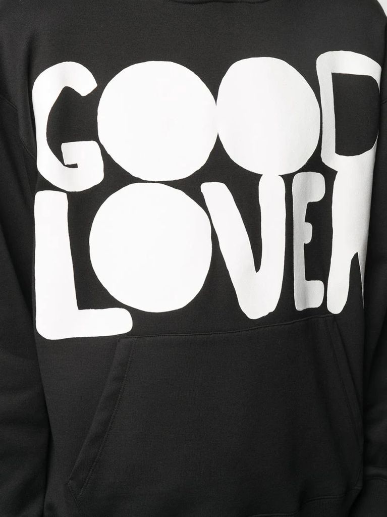 Good Lover print hoodie