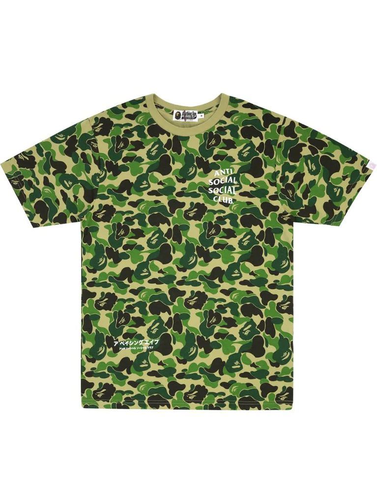 x Anti Social Social Club camouflage-print T-shirt