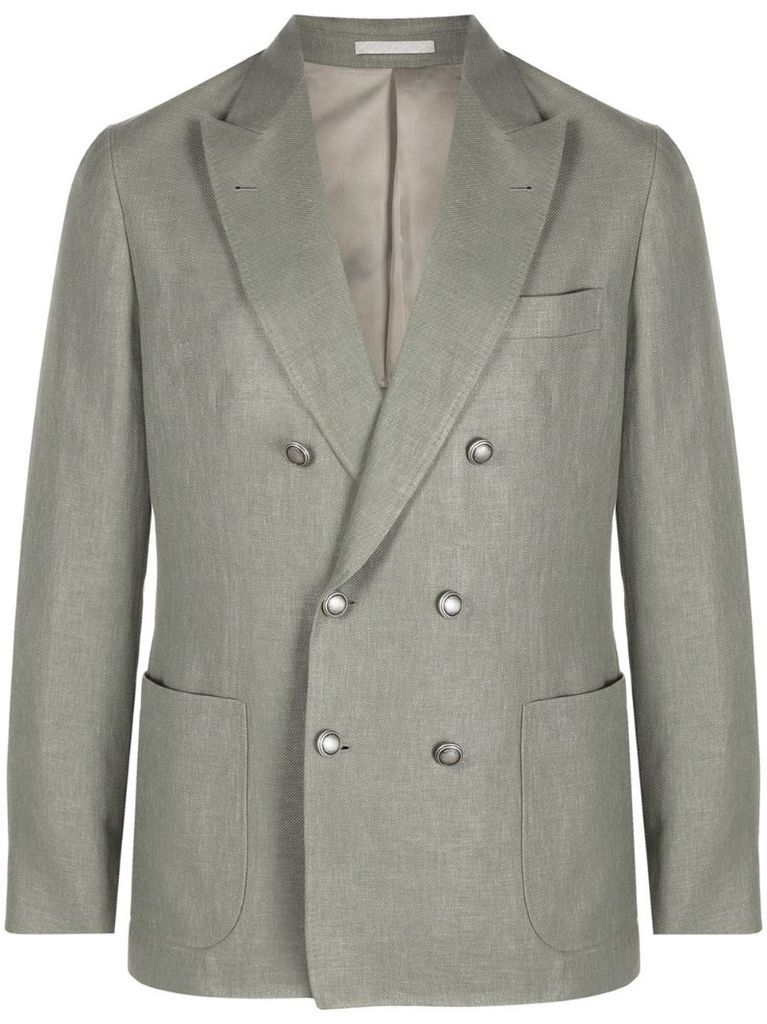 tailored double-breasted blazer