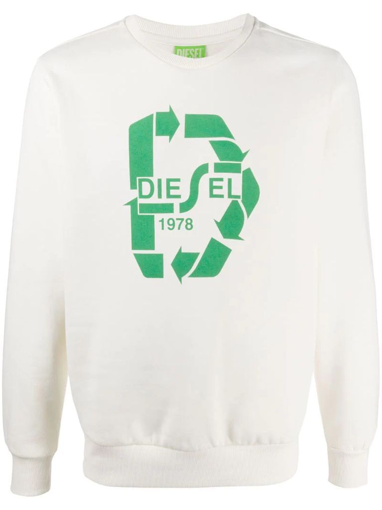 logo graphic print sweatshirt