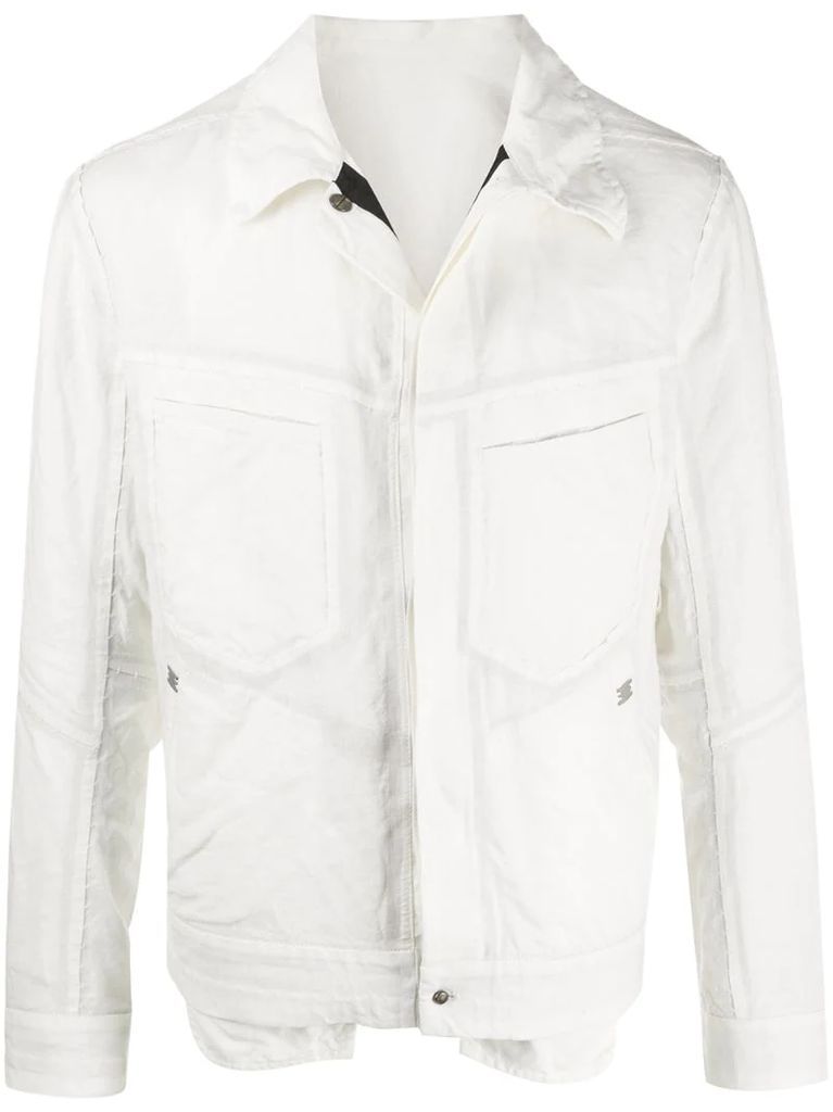 Refractaire buttoned shirt jacket