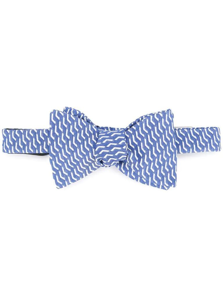 printed bow tie