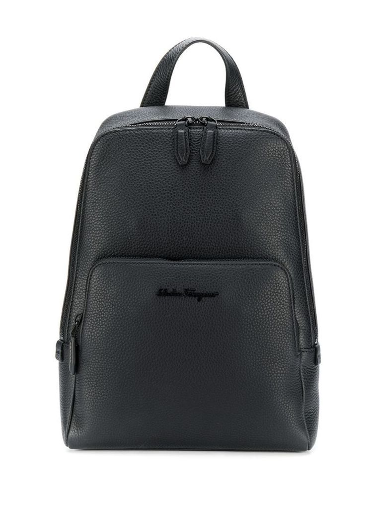 compact letting logo backpack