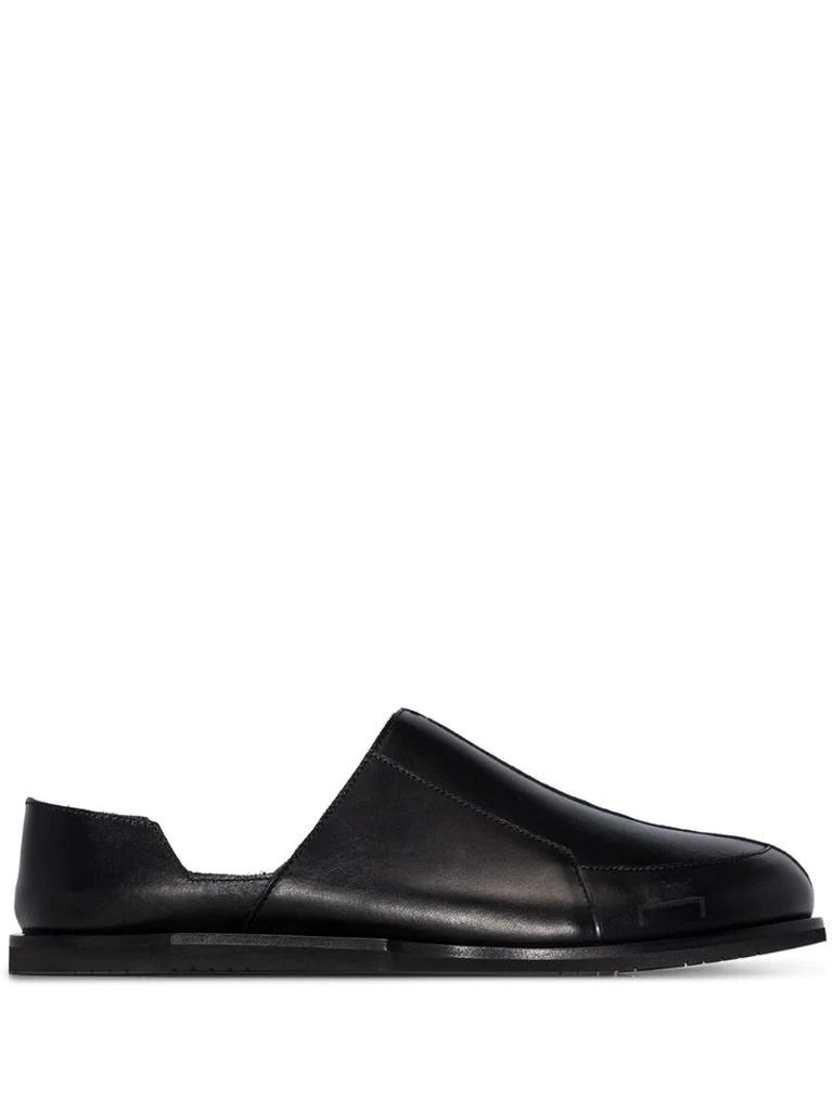 slip on cut out loafers