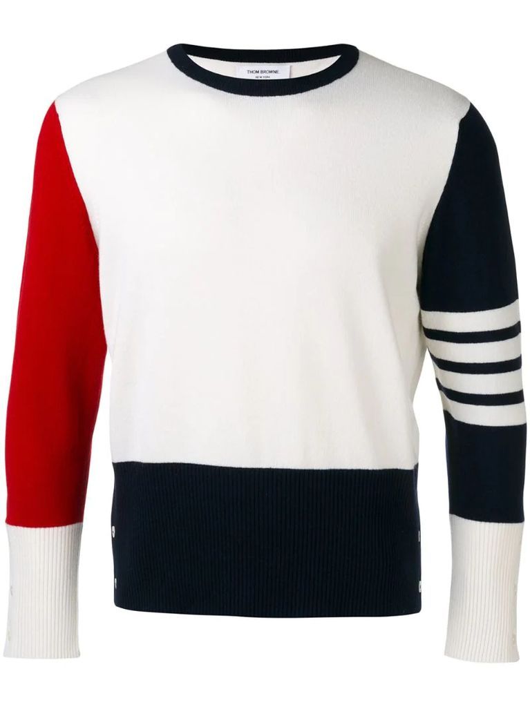 color block sweater
