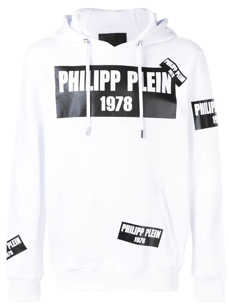 PP1978 logo patch hoodie