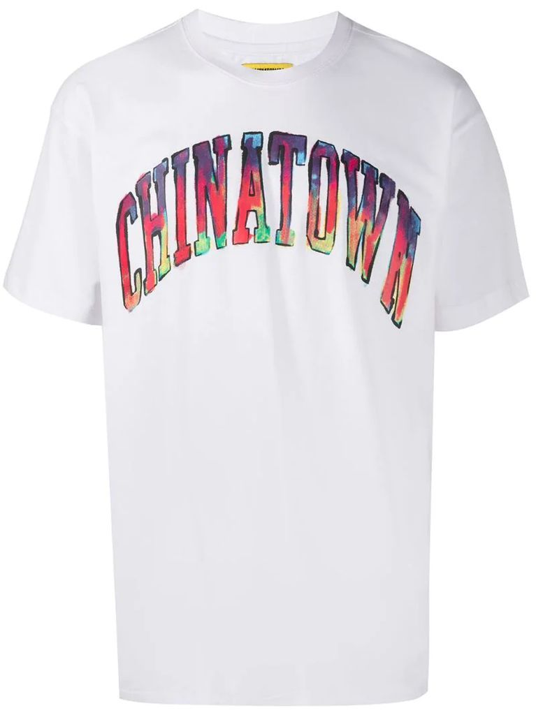 Watercolor logo-print cotton T-shirt