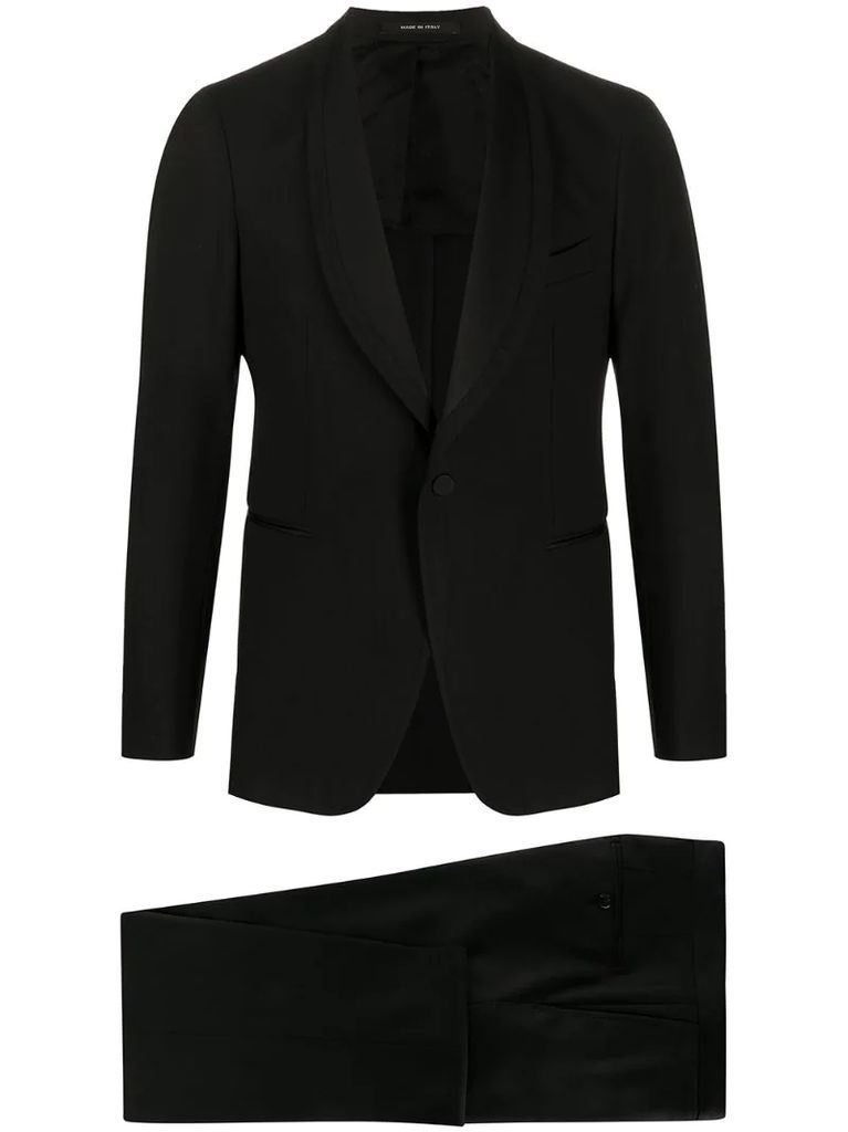 slim-fit suit set