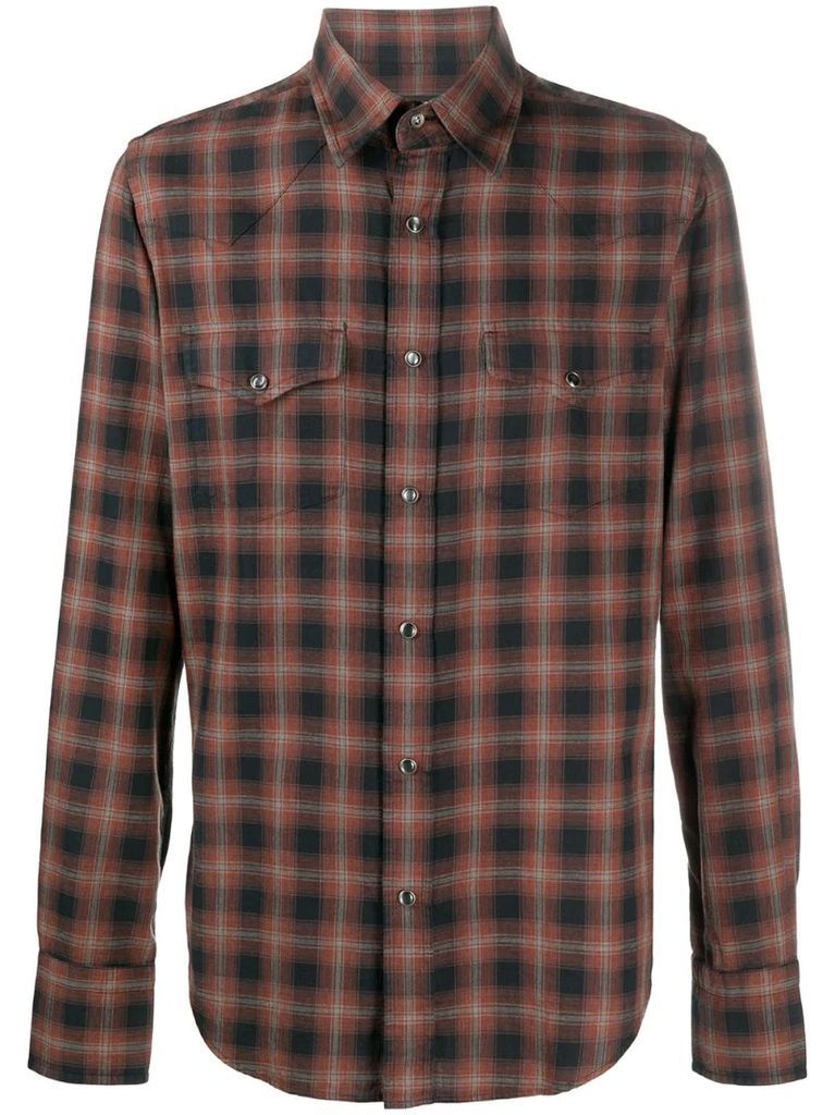 checked Western shirt