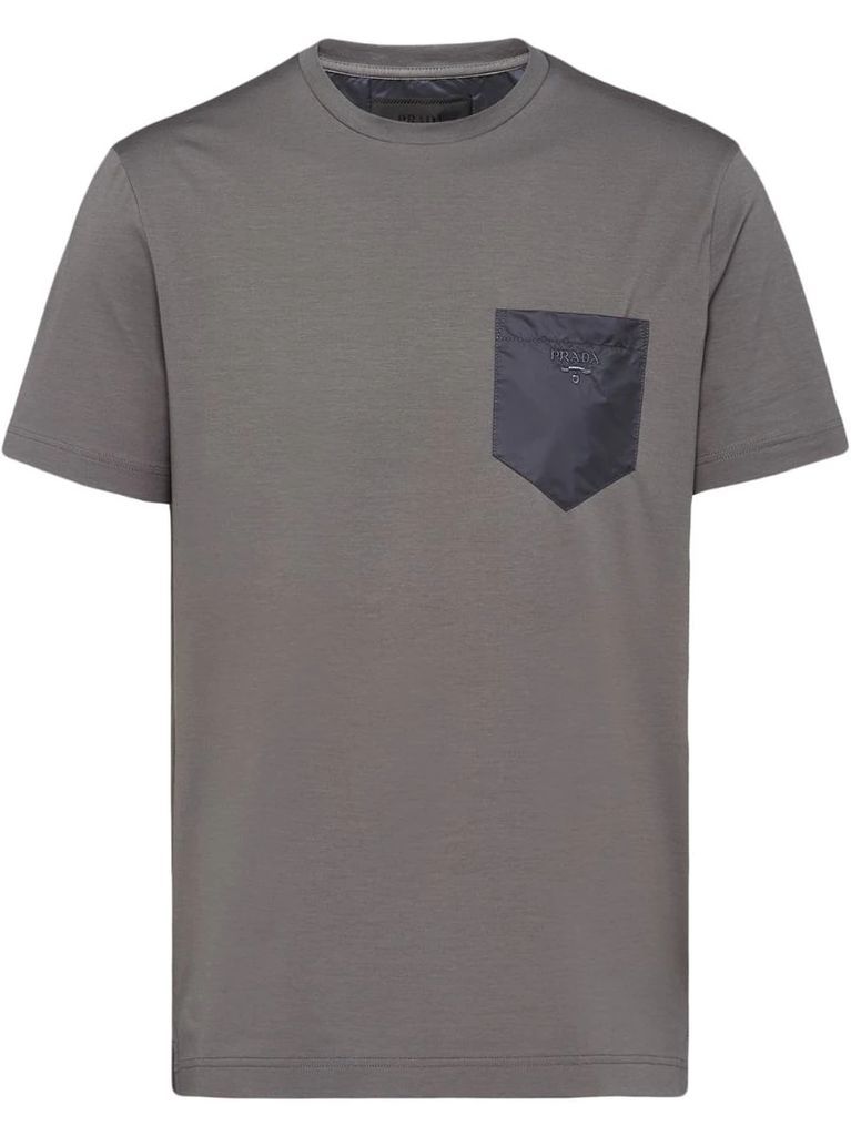 contrast pocket T-shirt