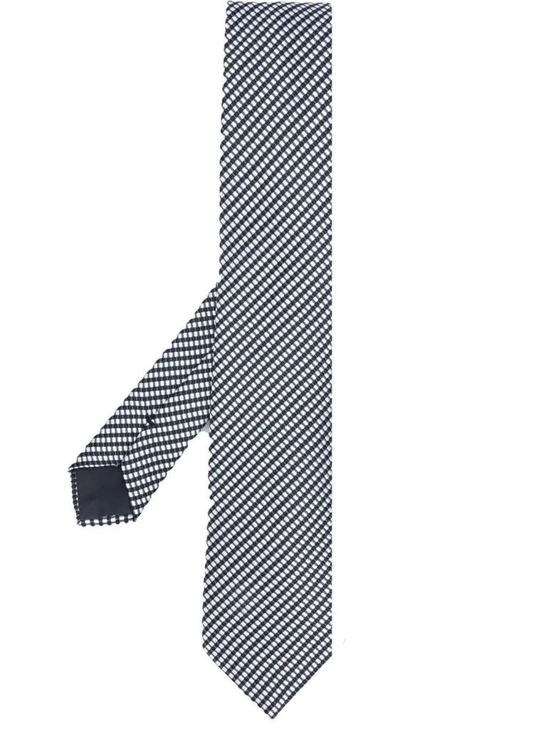 striped woven tie