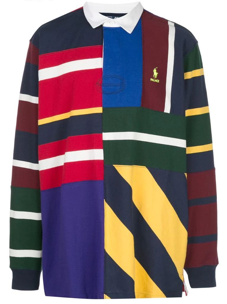 x Polo Ralph Lauren pieced rugby shirt