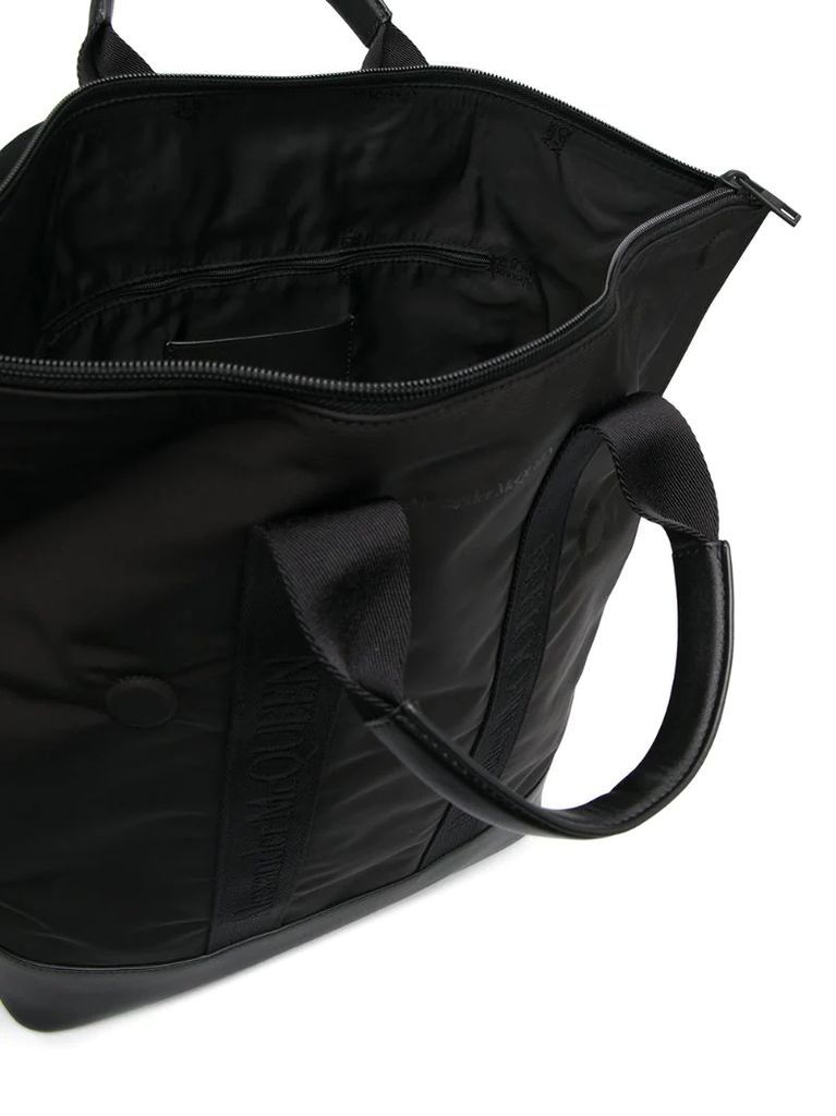 tote-style logo backpack