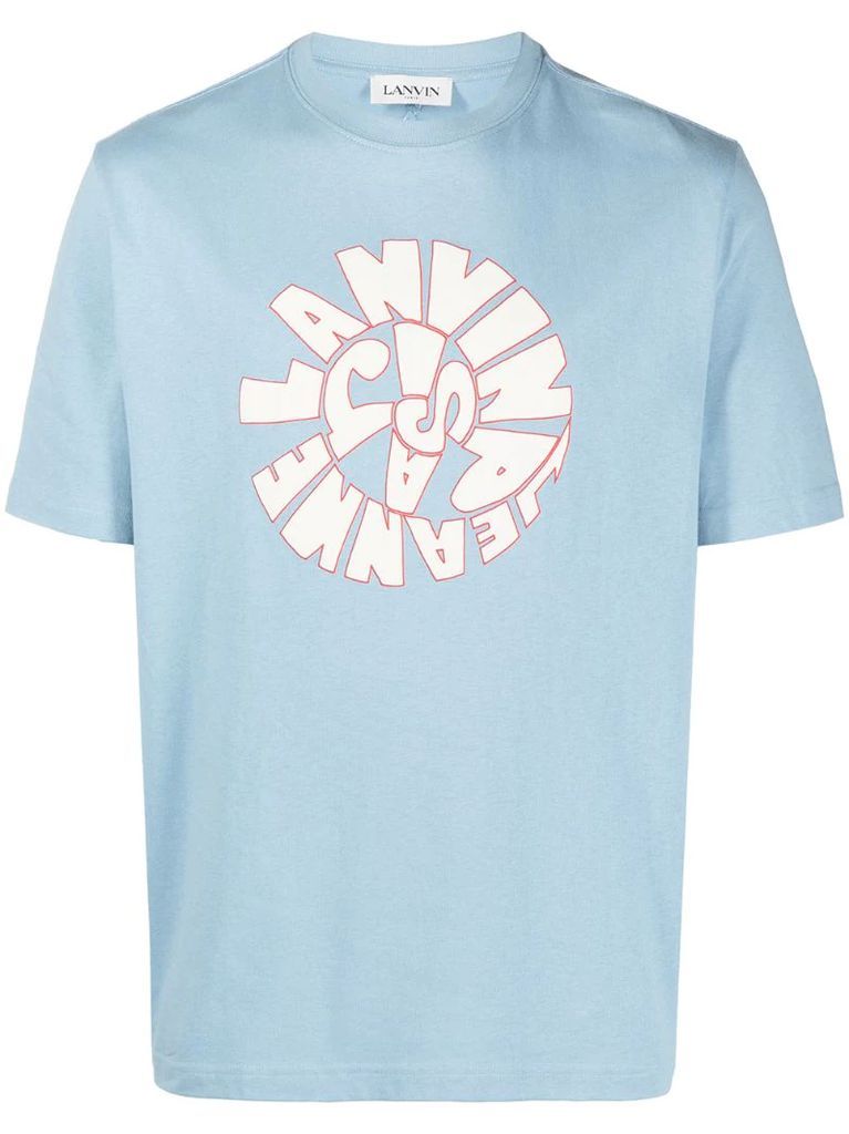 swirl logo-print T-shirt