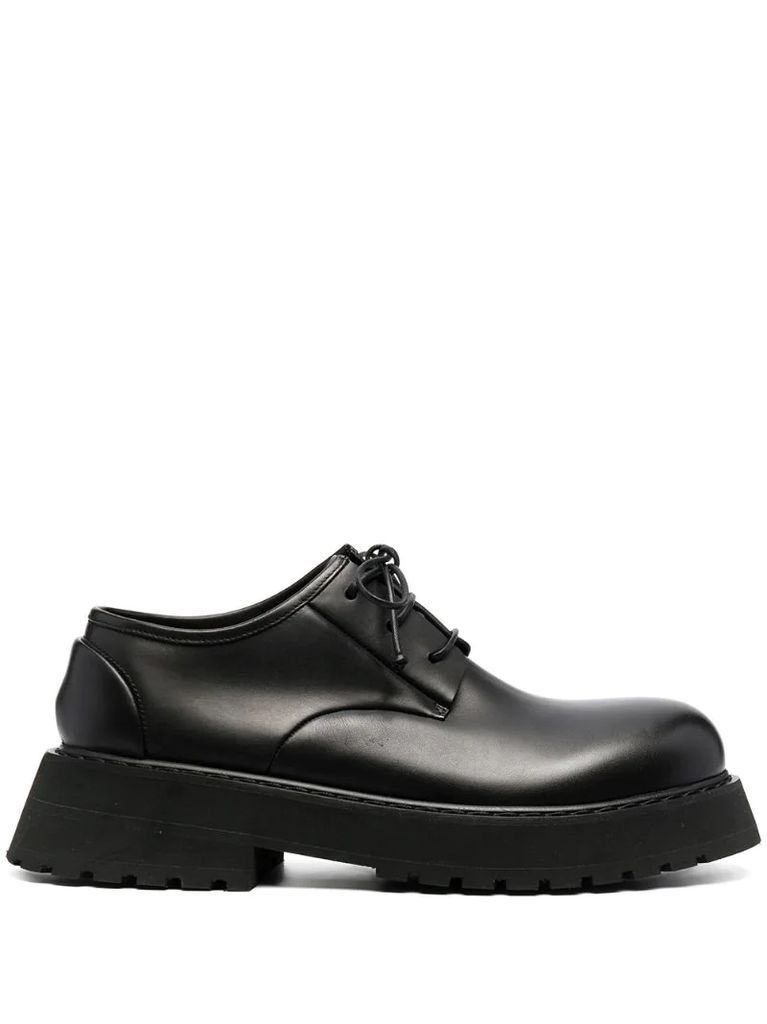 lace-up leather derby shoes