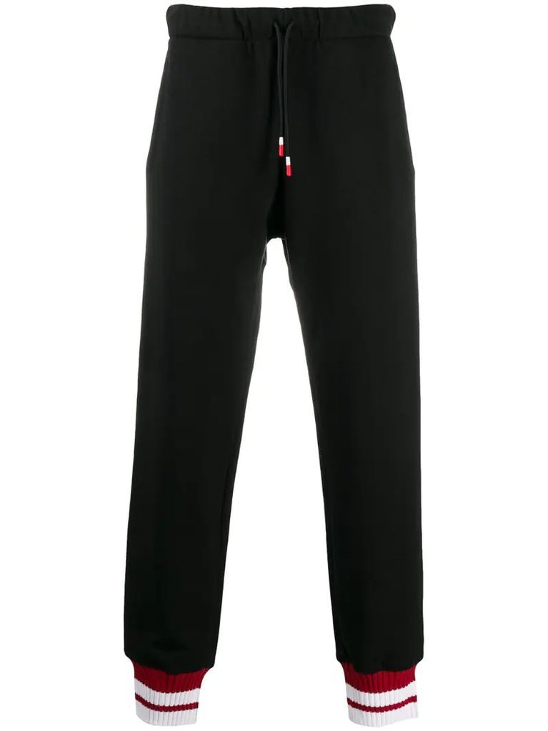 contrast-cuffs track pants