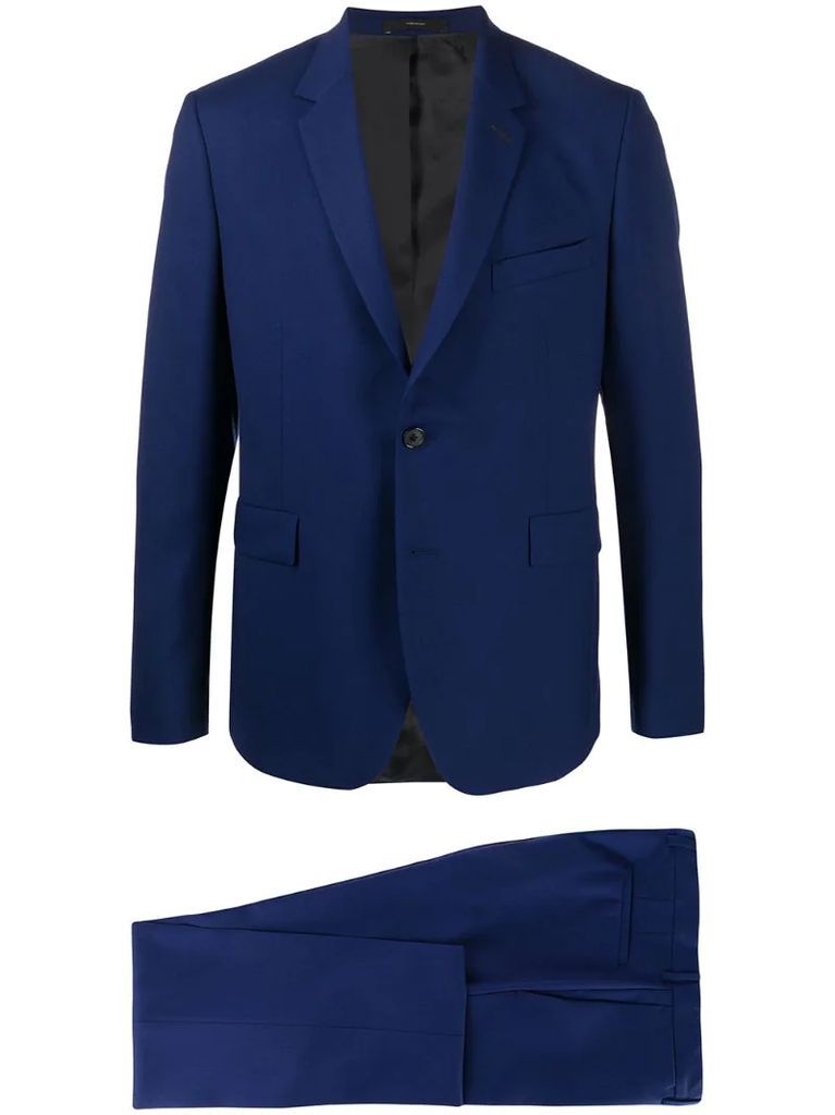 single breasted two piece suit