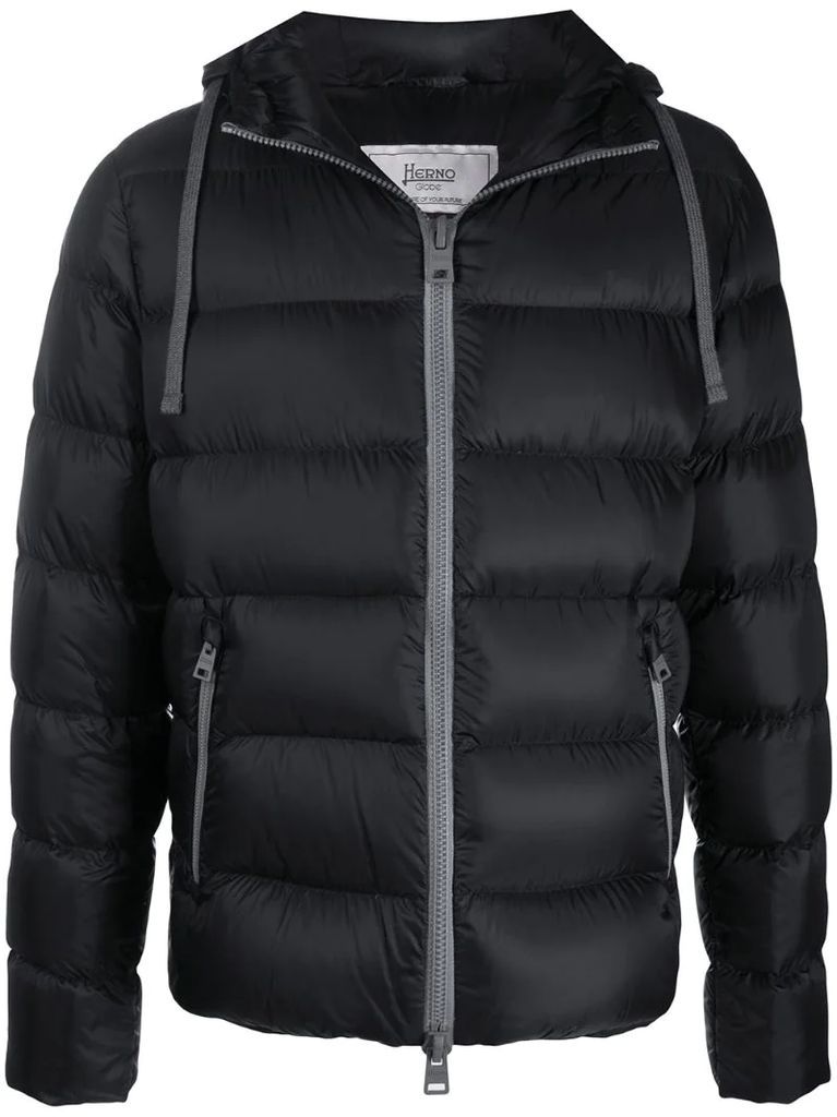 puffer hooded jacket