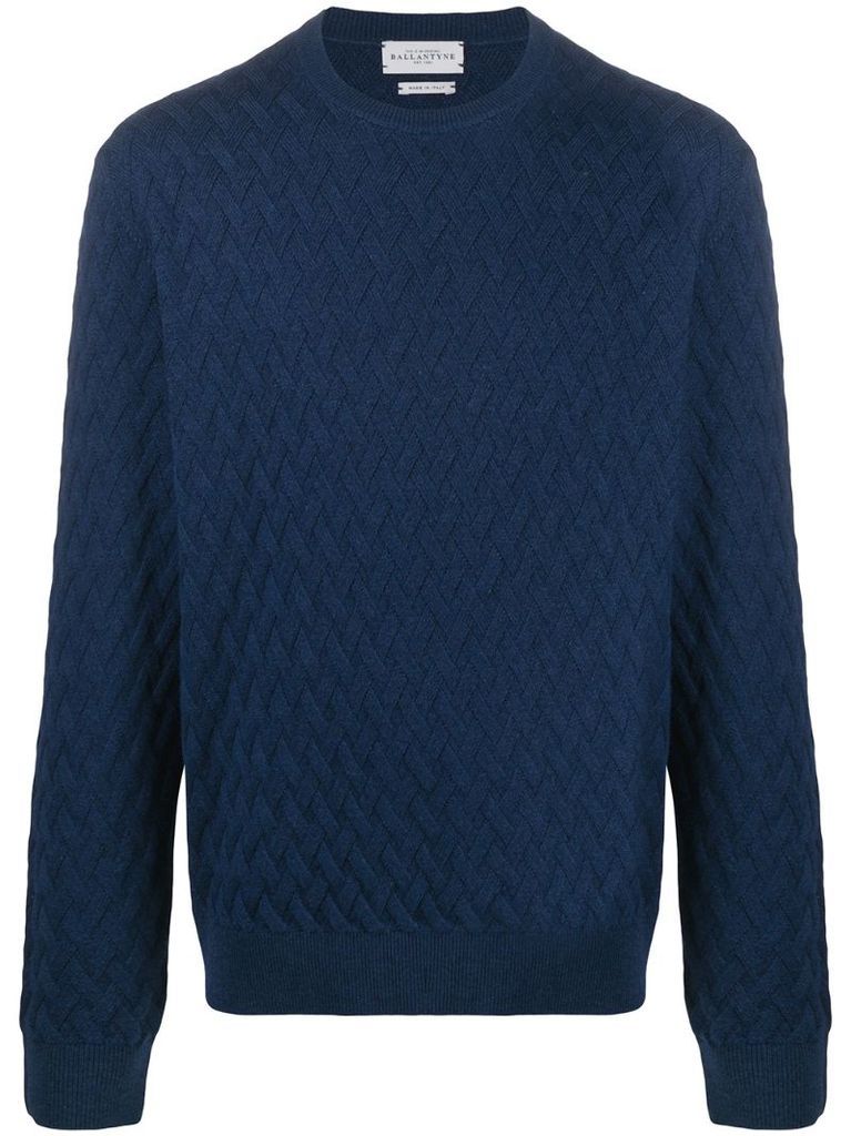 interwoven knit jumper