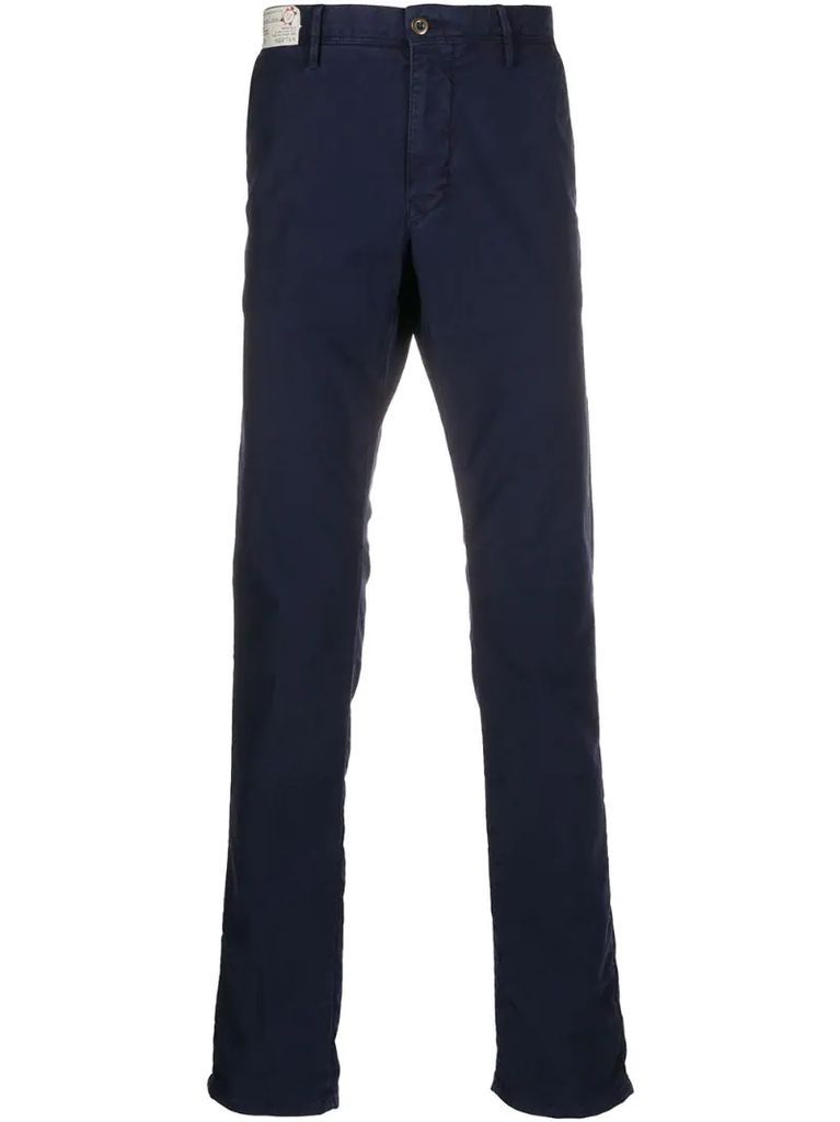 buttoned chino trousers