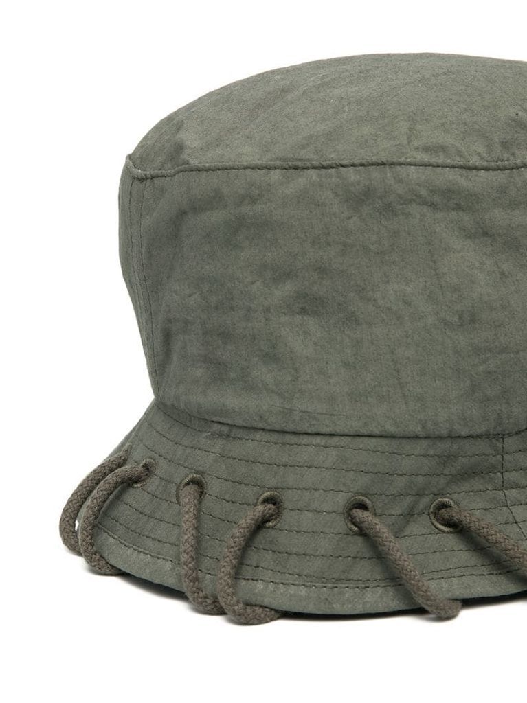 lace-up bucket hat