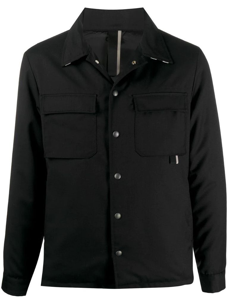 straight-point collar shirt jacket