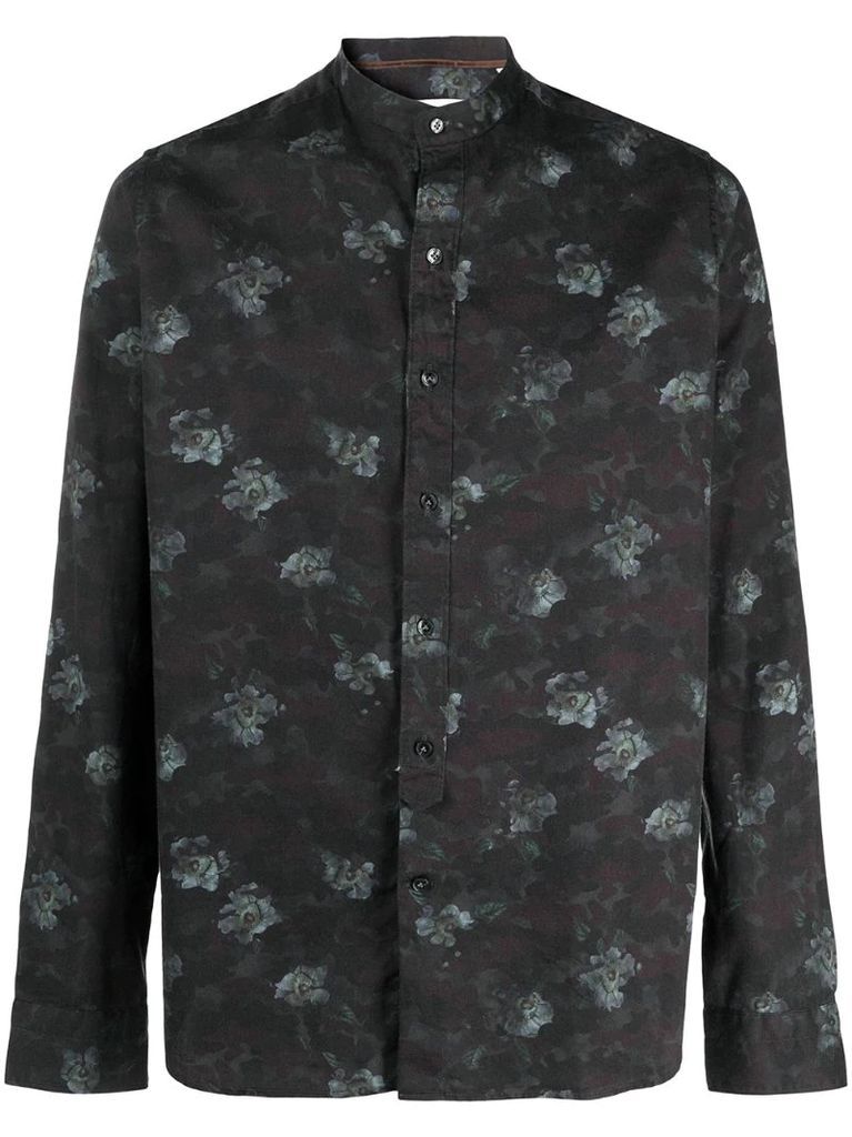 faded floral shirt