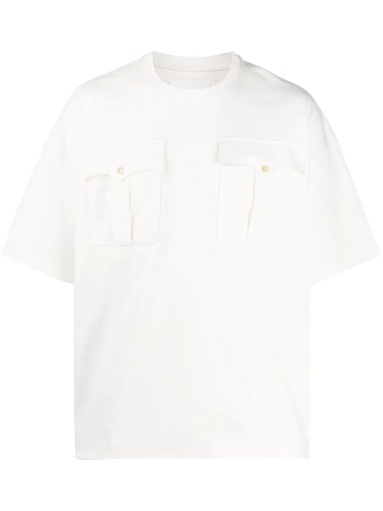 oversized flap pockets T-shirt
