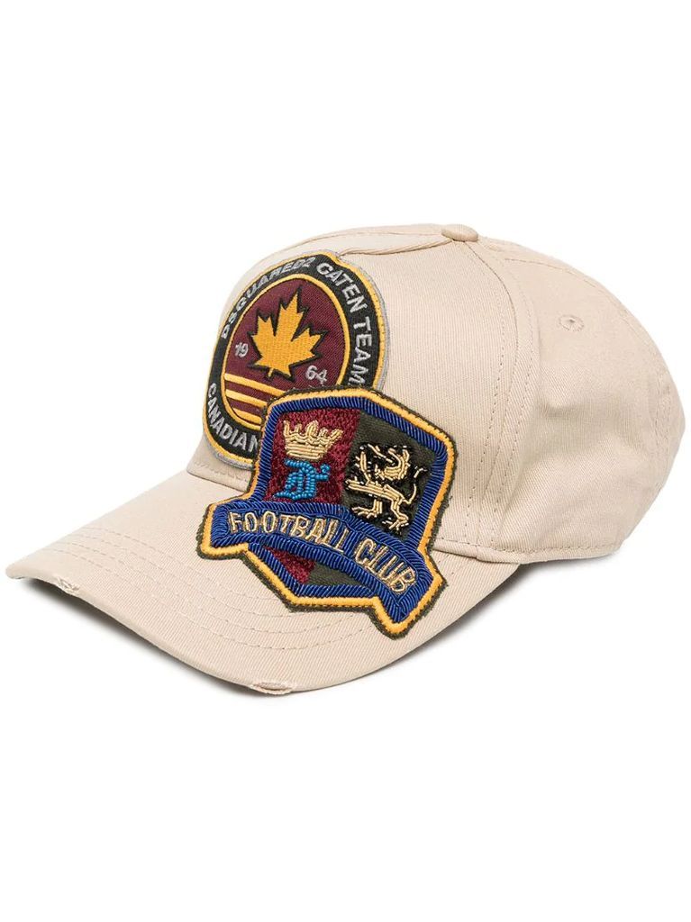 oversized logo patches cap