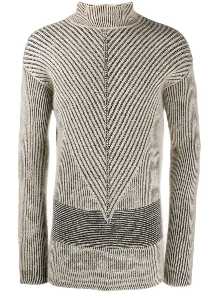 oversized patterned jumper