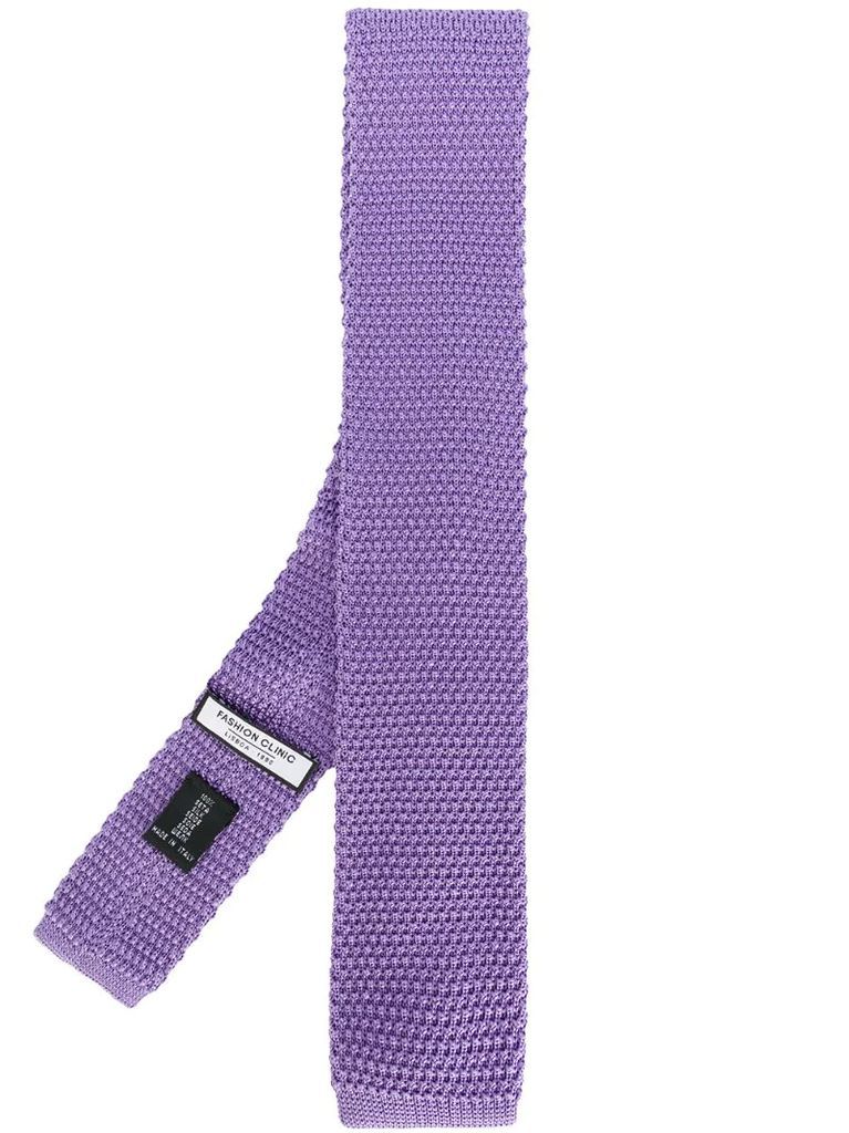 woven square-tip tie