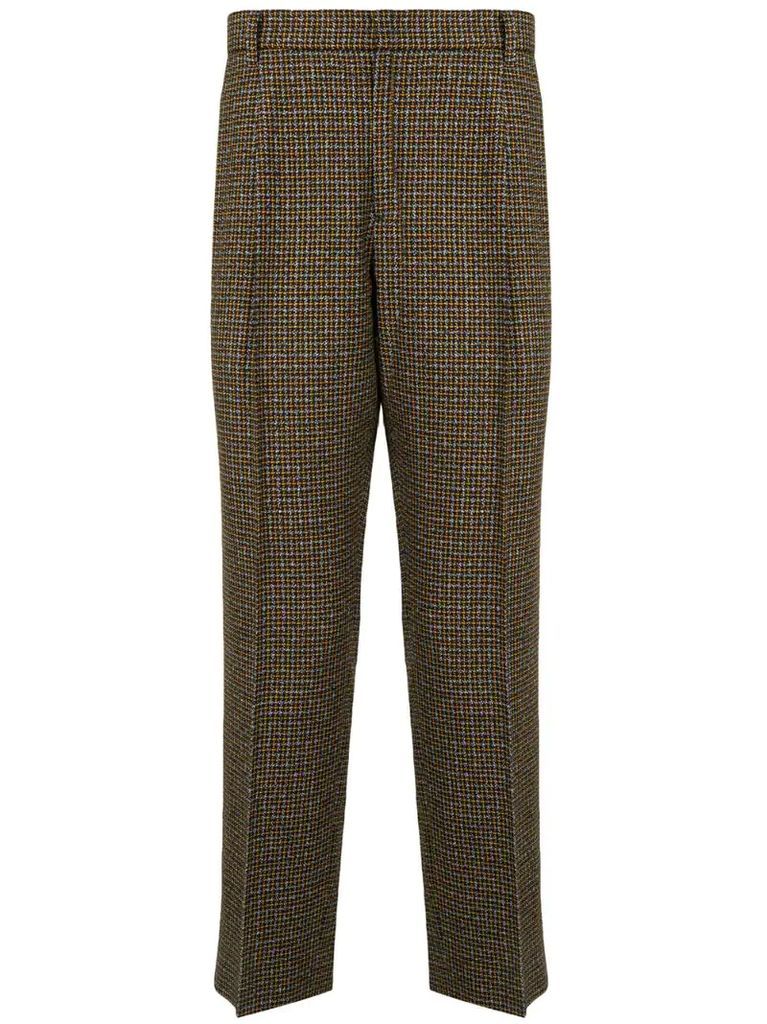 tailored tweed trousers
